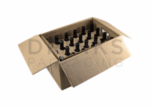 24 x 500ml Bottle & Can Shipping/Transit Box - DB123
