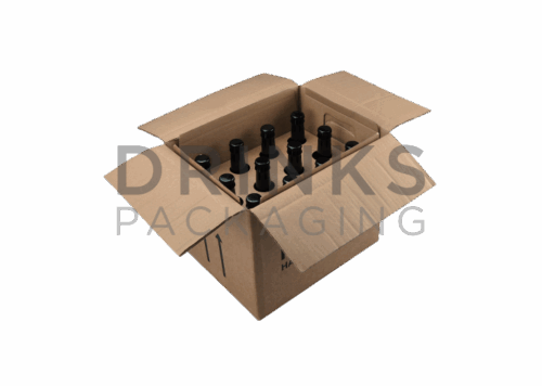12 x 500ml BOTTLE or CAN CARRIER/SHIPPING BOX - DB124