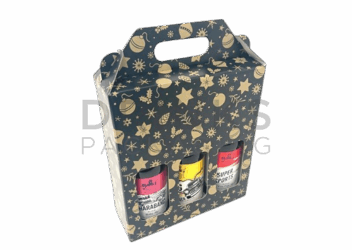 3 x 500ml Bottle Christmas Gift Box - DB249XmasBG