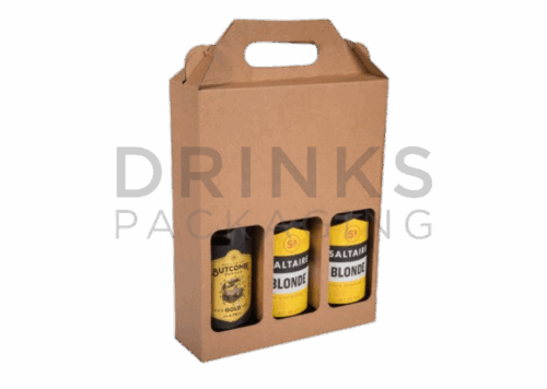 3 x 500ml Tall Bottle Gift Box - DB274T