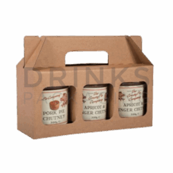 3 Jar Gift Pack for Jams Preserves Chutney or Sauce - DB321