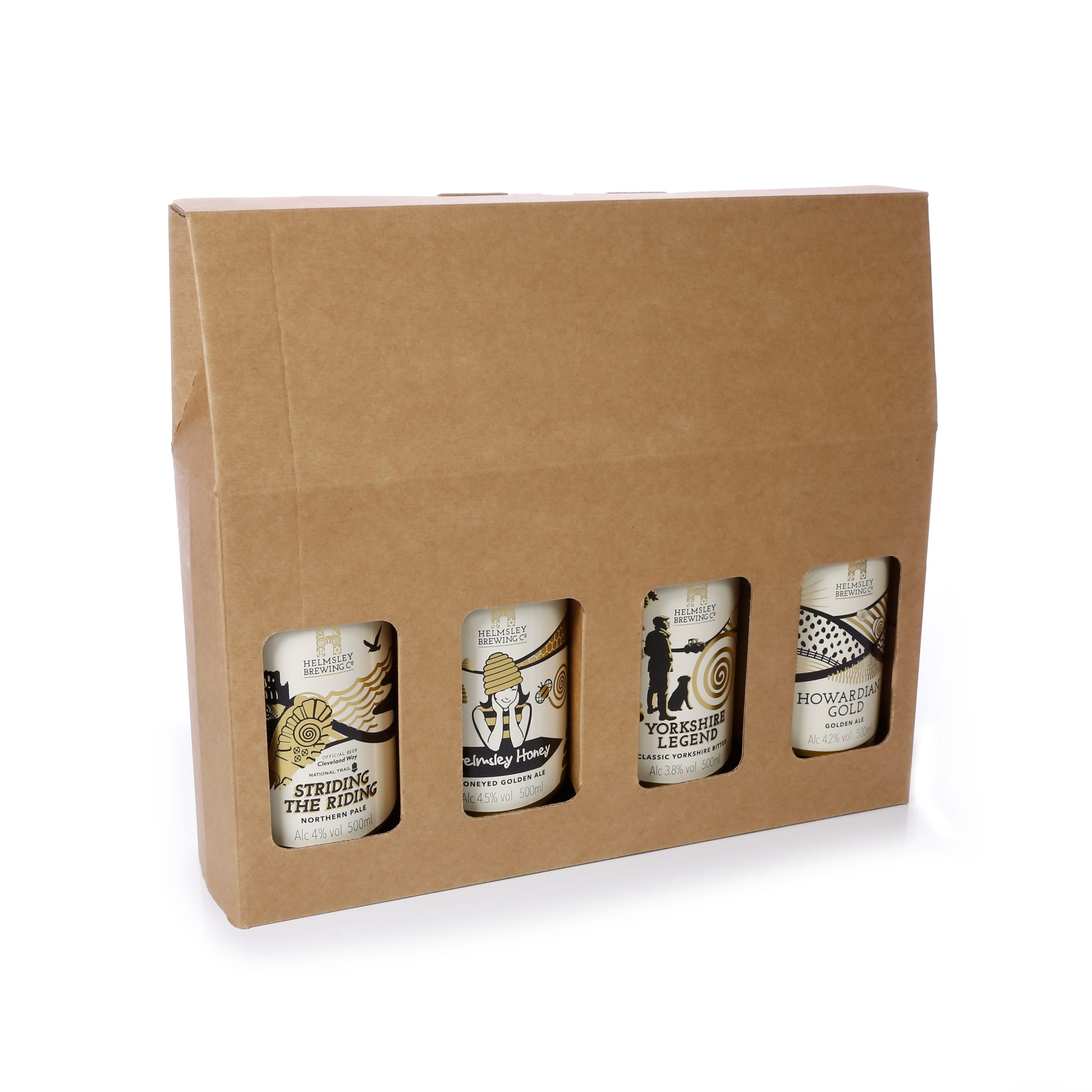 4 Beer / Cider Bottle Gift Box Packaging for Retail