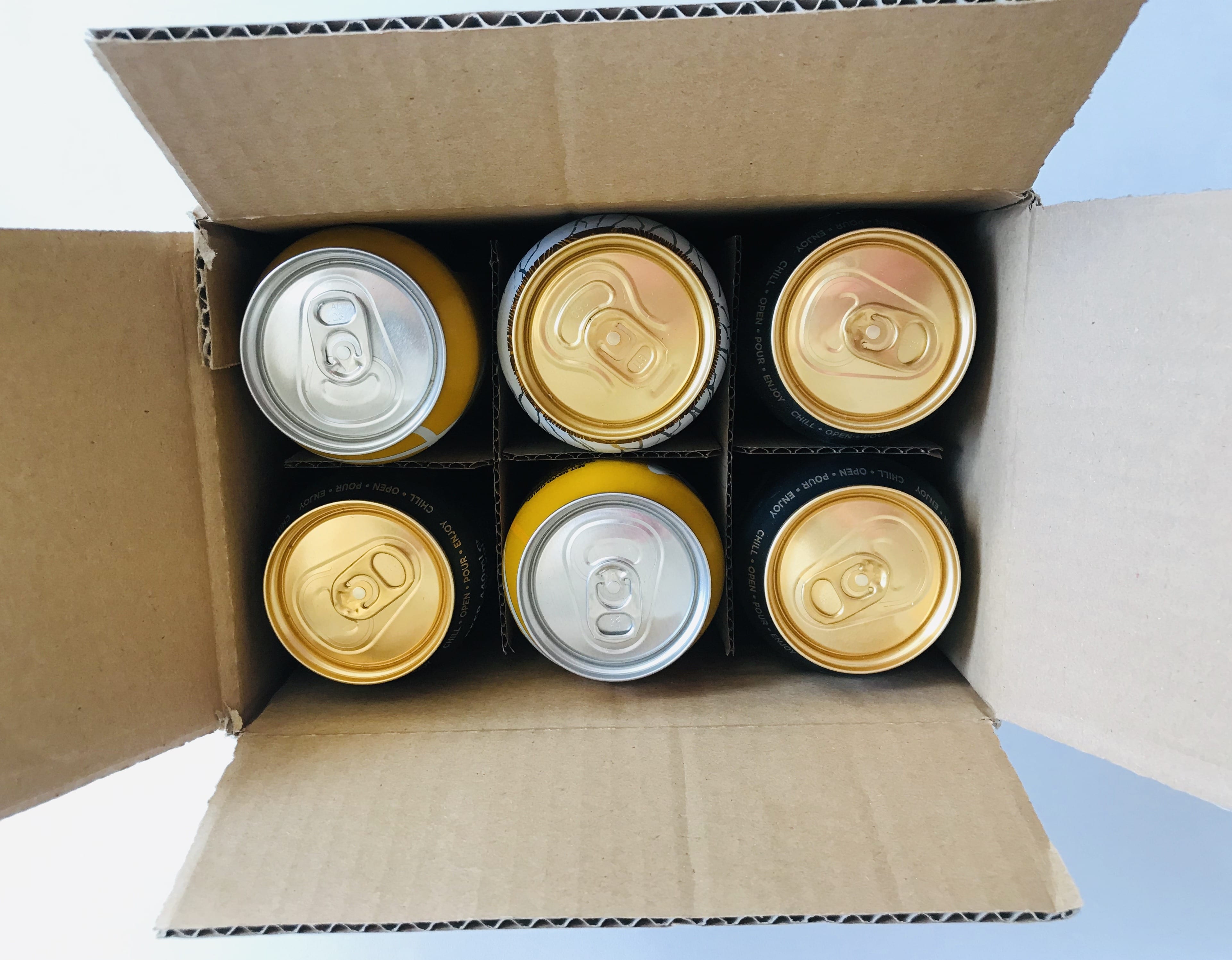 6 X 440ml Beer and Cider Can Shipping Box DB644 Beer and cider can