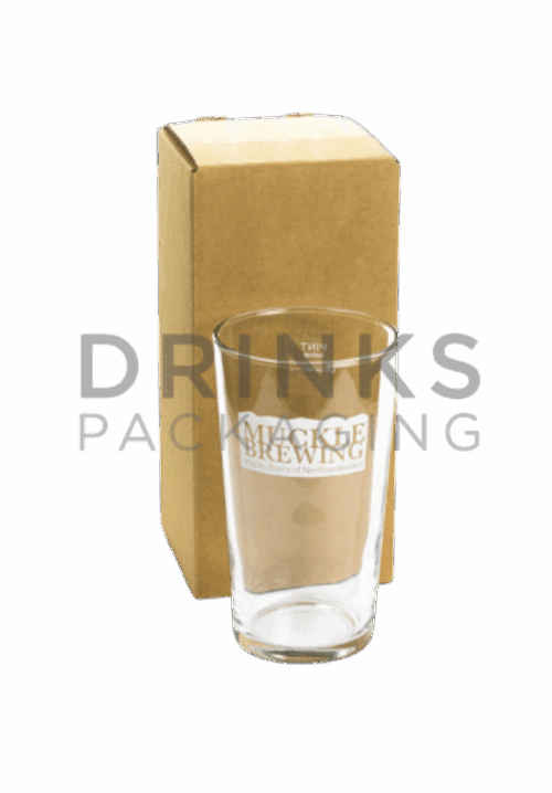 Single Pint Glass Postal Box - DB485
