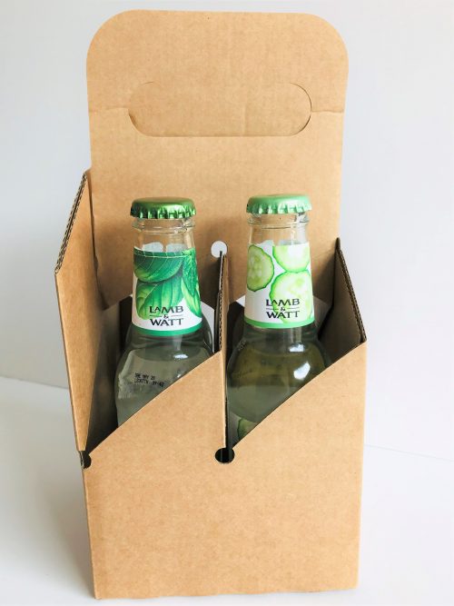 4 x 250ml CarryOut Packs for Tonic Bottles Packaging for Retail UK