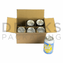 6 x 330ml Can Double Wall Box – Postal Pack – DB633