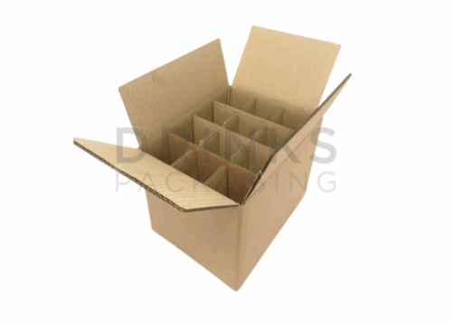 12 x 200ml / 250ml Bottle Transit/Shipping Box - DB507