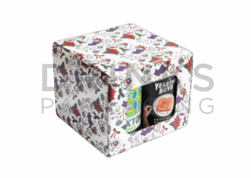 4 x 330ml Can Carrier Christmas Gift Box - DB256XMAS