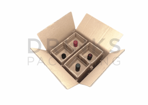 Four Bottle 70cl or 75cl Modular Shipper - DB730-4