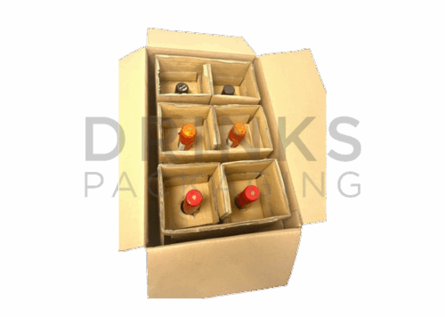 Six Bottle Wine / Spirits Modular Shipper - DB730-6