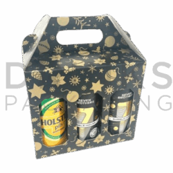 6 x 440ml Can Christmas Gift Box - DB582 Xmas BG