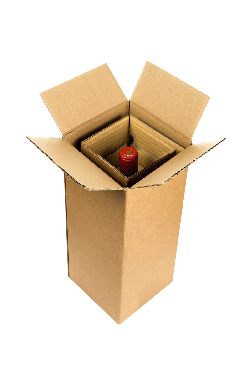 Single Bottle Shipping Box Wine Packaging for Retail UK