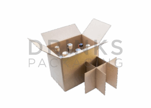 6 x 50cl Bottle Transit/Shipping Box - DB445