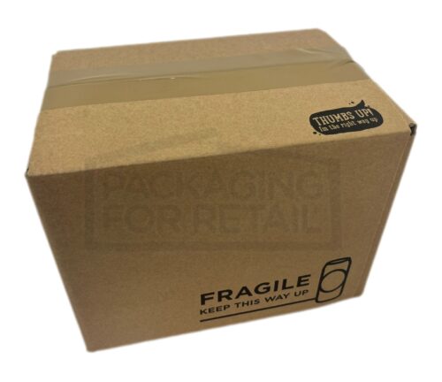 6 x 440ml Can Double Wall Box - Postal Pack - DB644