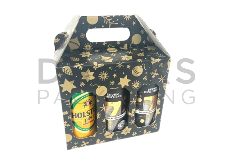 6 x 440ml Can Christmas Gift Box - DB582 Xmas BG