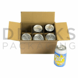 6 x 330ml Can Double Wall Box – Postal Pack – DB633